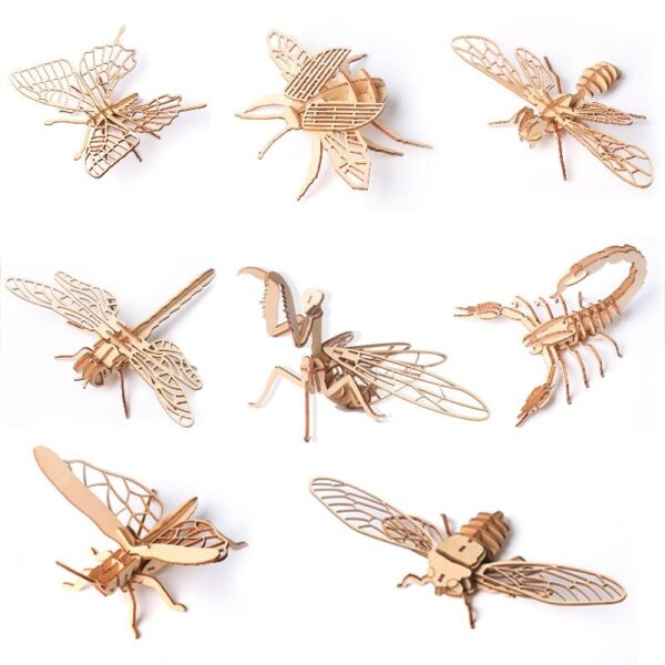InsectCraft Wooden Puzzle Collection